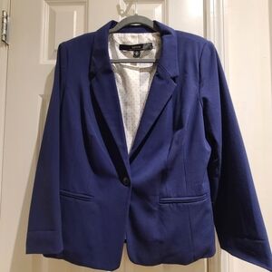 Kensie Lined Blue Blazer